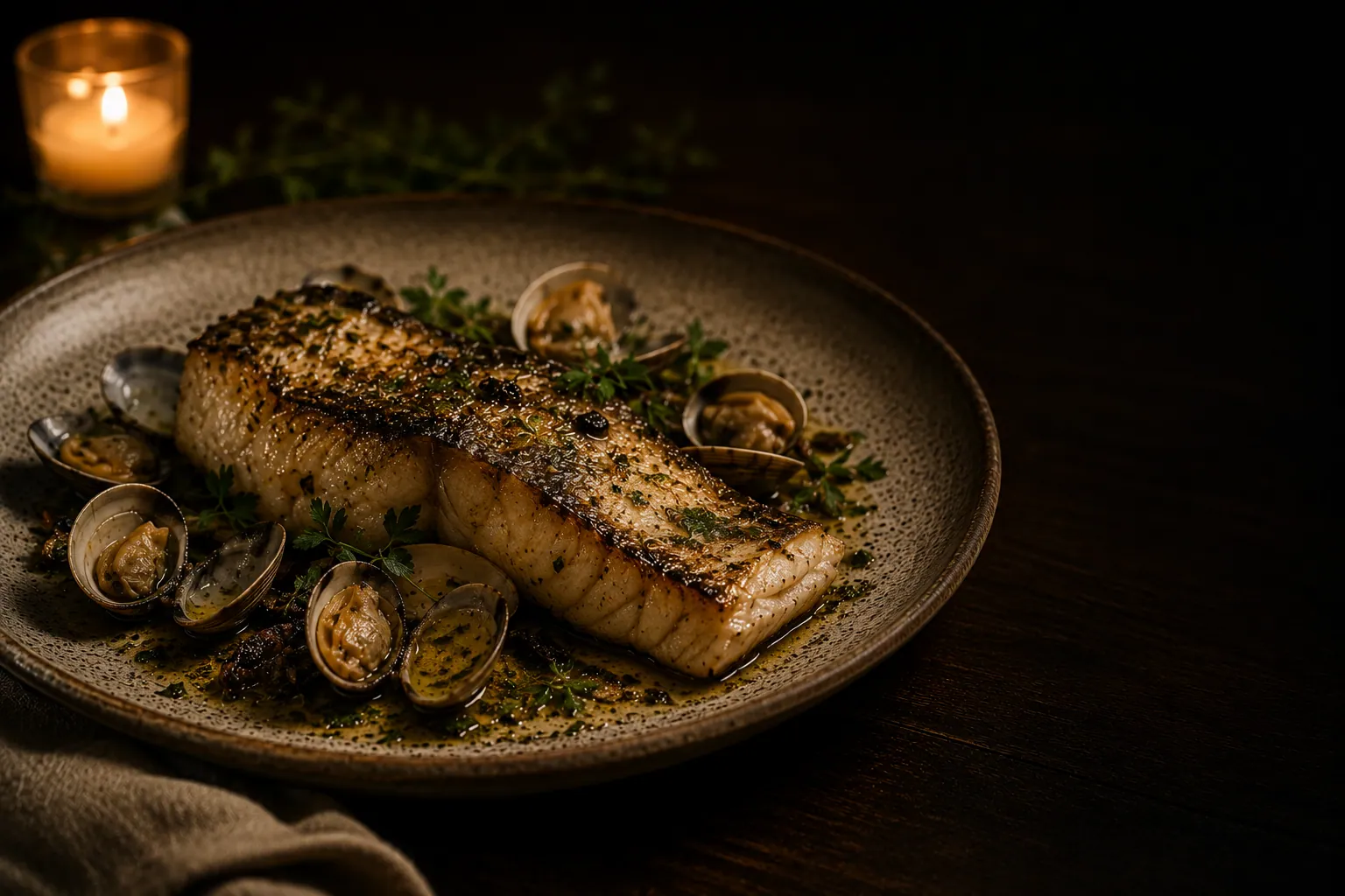 Grilled hake